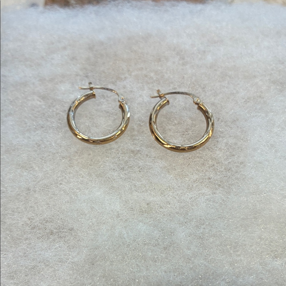 10k Gold Classic 3/4 Diameter Hoops
.55 grams